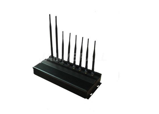 عالية الطاقة UHF VHF جهاز تشويش ، واي فاي GPS LoJack 3G الهاتف الخليوي إشارة المانع