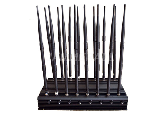 16 هوائيات UHF VHF التشويش ، الكل في واحد الهاتف الخليوي إشارة مانع