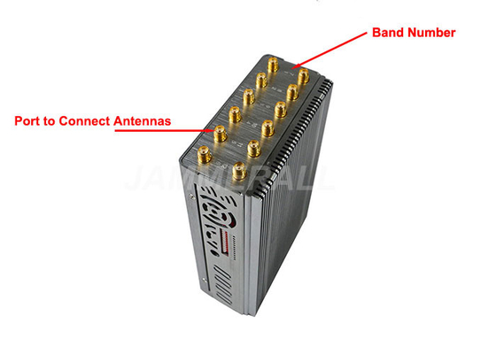 12 الفرقة المحمولة اللاسلكية إشارة جهاز تشويش ل WiFi / GPS / LOJACK / 3G 4G التشويش