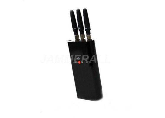 جودة  3 Antennas Portable Cell Phone Jammer , Mini - Pocket Size Mobile Signal Jammer مصنع