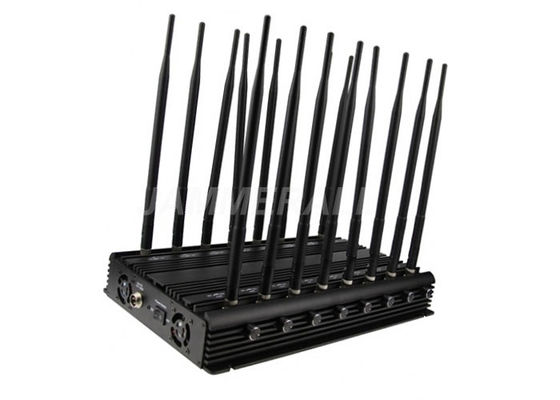 جودة  16 Antennas UHF VHF Jammer , All - In - One Cell Phone Signal Blocker مصنع